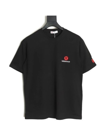 Lulu Lemon Lettering Logo Embroidered Short Sleeve TSK1,Lululemon
