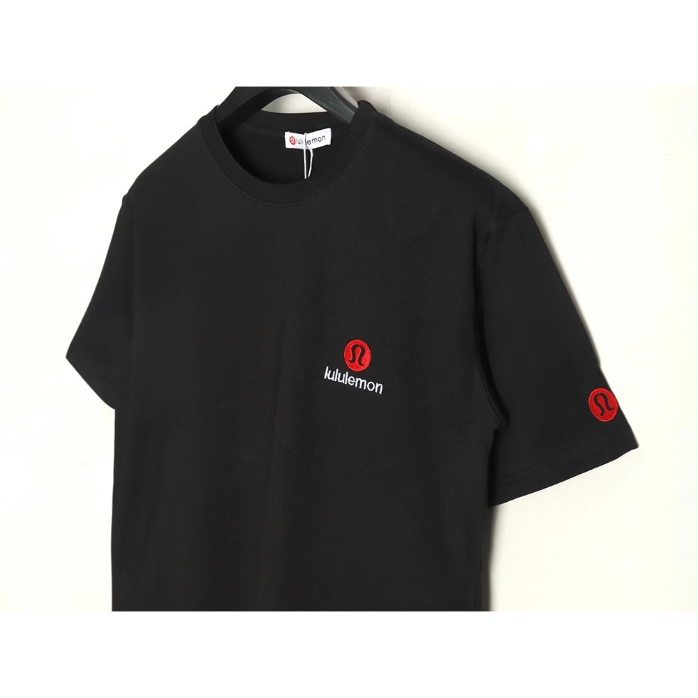 Lulu Lemon Lettering Logo Embroidered Short Sleeve TSK1,Lululemon