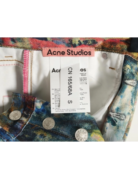 Acne Studios Oil Painted Graffiti Denim Trousers,Acne Studios
