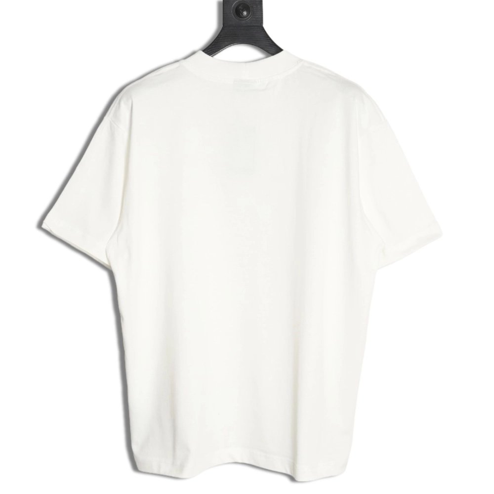 Balenciaga collar double B embroidered logo round neck short-sleeved T-shirt,Balenciaga