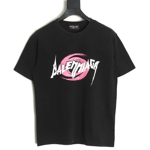 Balenciaga graffiti art letter logo print short-sleeved T-shirt,Balenciaga