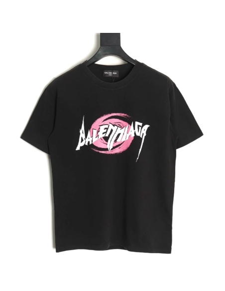 Balenciaga graffiti art letter logo print short-sleeved T-shirt,Balenciaga