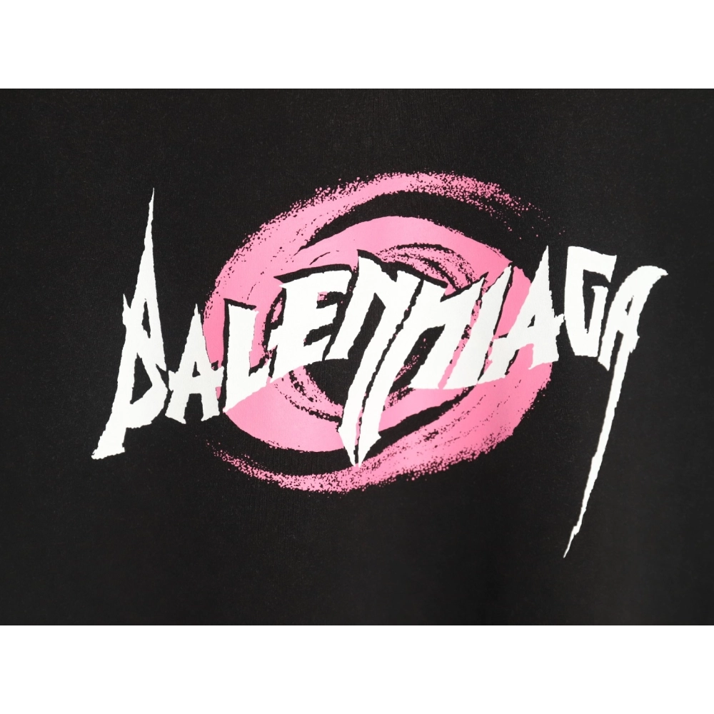 Balenciaga graffiti art letter logo print short-sleeved T-shirt,Balenciaga