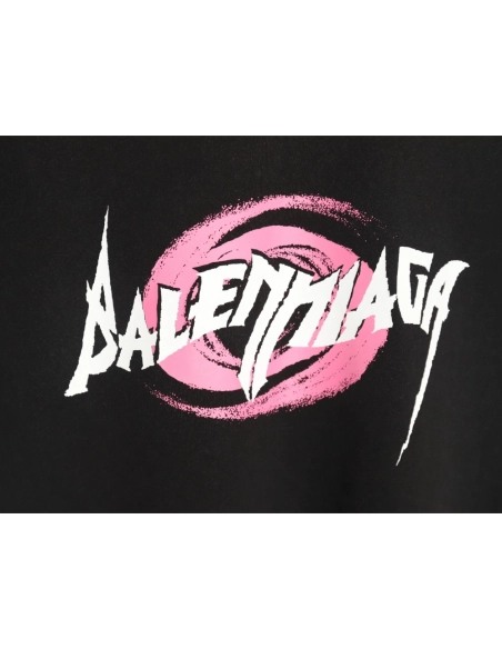 Balenciaga graffiti art letter logo print short-sleeved T-shirt,Balenciaga