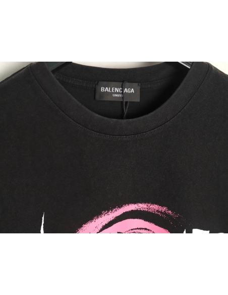 Balenciaga graffiti art letter logo print short-sleeved T-shirt,Balenciaga