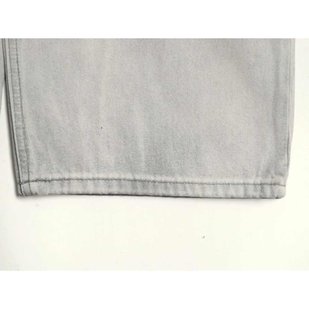 Balenciaga white waxed heavy jeans,Balenciaga