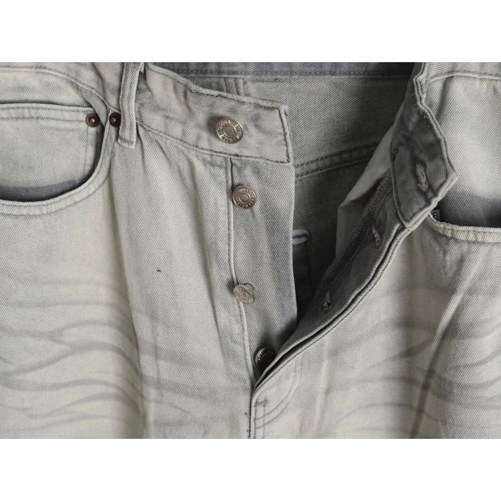 Balenciaga white waxed heavy jeans,Balenciaga