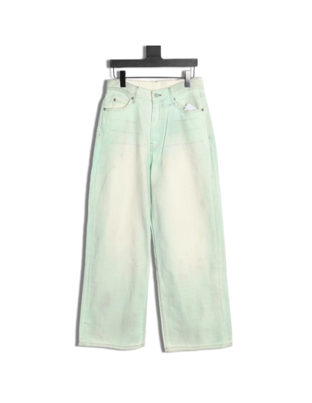 Acne studios irregular distressed handmade glow-in-the-dark jeans,Acne Studios