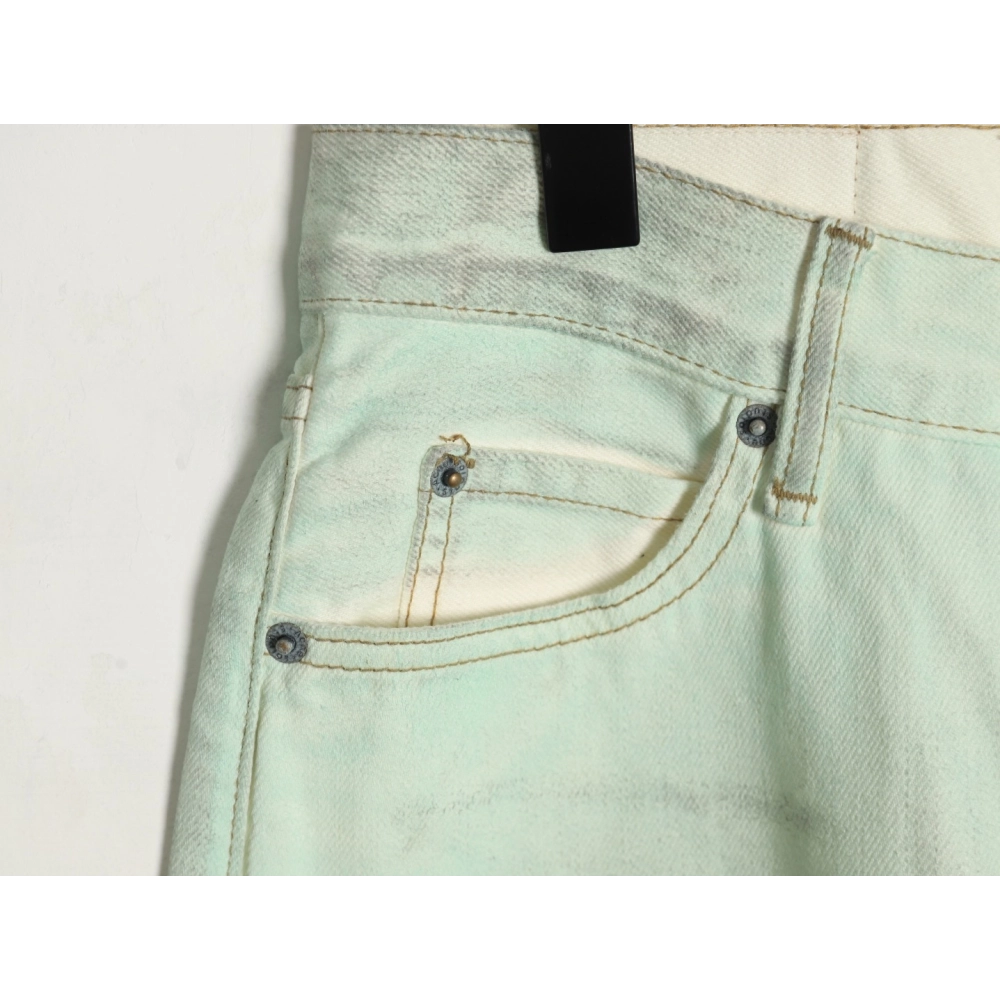 Acne studios irregular distressed handmade glow-in-the-dark jeans,Acne Studios
