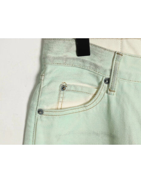 Acne studios irregular distressed handmade glow-in-the-dark jeans,Acne Studios