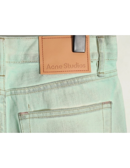 Acne studios irregular distressed handmade glow-in-the-dark jeans,Acne Studios