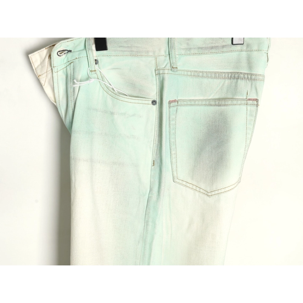 Acne studios irregular distressed handmade glow-in-the-dark jeans,Acne Studios