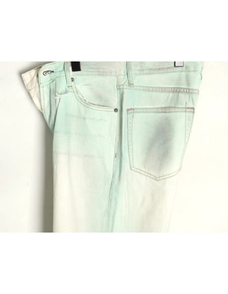 Acne studios irregular distressed handmade glow-in-the-dark jeans,Acne Studios