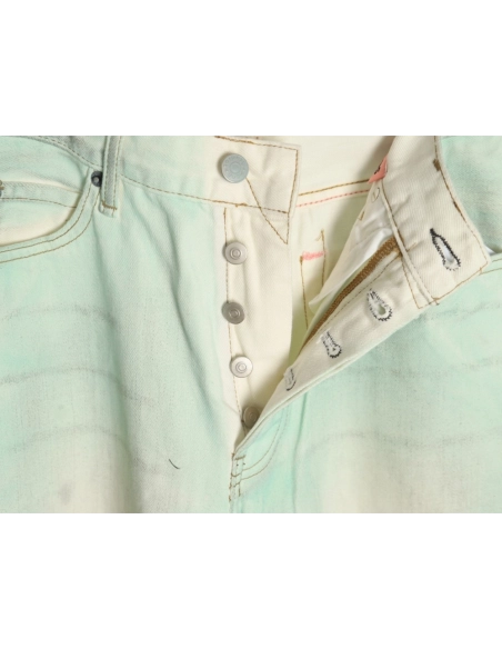 Acne studios irregular distressed handmade glow-in-the-dark jeans,Acne Studios