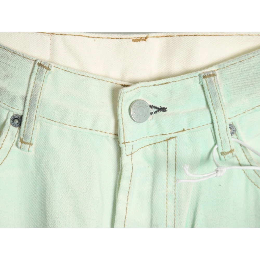 Acne studios irregular distressed handmade glow-in-the-dark jeans,Acne Studios