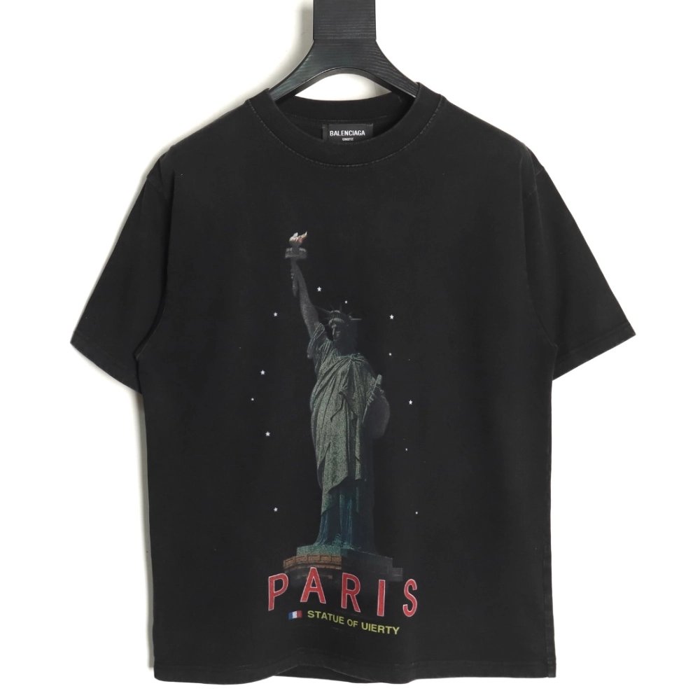 Balenciaga Statue of Liberty short-sleeved T-shirt TSK1,Balenciaga