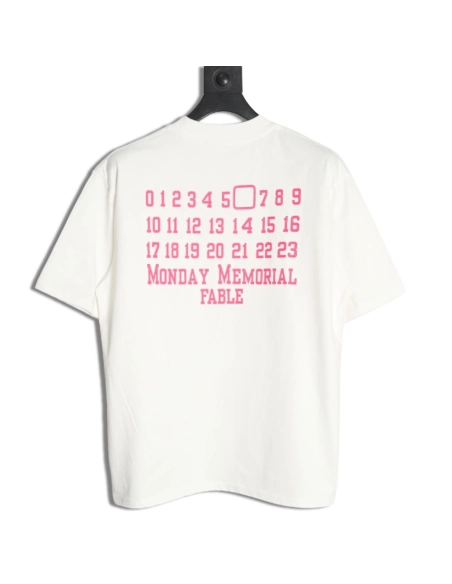 Maison Margiela calendar letter short sleeve,Maison Margiela
