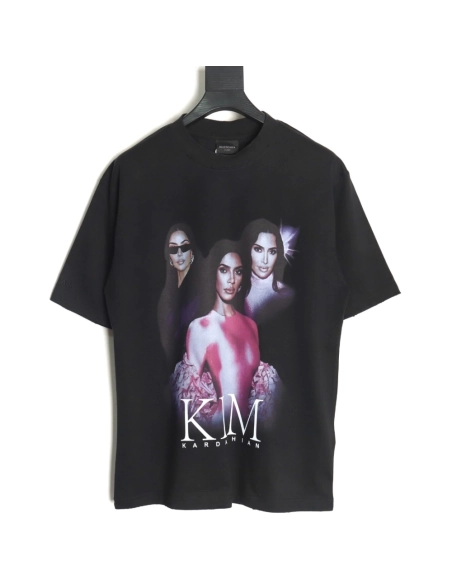 Balenciaga Kimk Art Short Sleeve T-Shirt,Balenciaga
