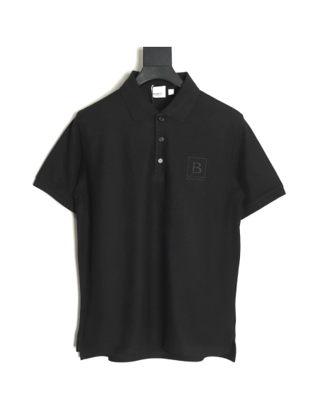 Burberry chest B-embroidered short-sleeved polo shirt TSK4,Burberry