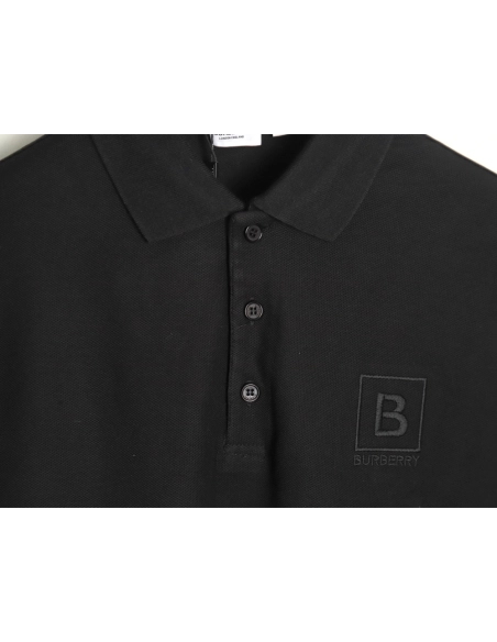 Burberry chest B-embroidered short-sleeved polo shirt TSK4,Burberry