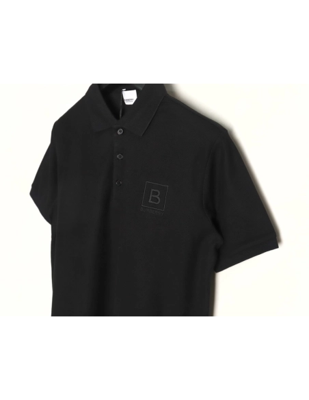 Burberry chest B-embroidered short-sleeved polo shirt TSK4,Burberry