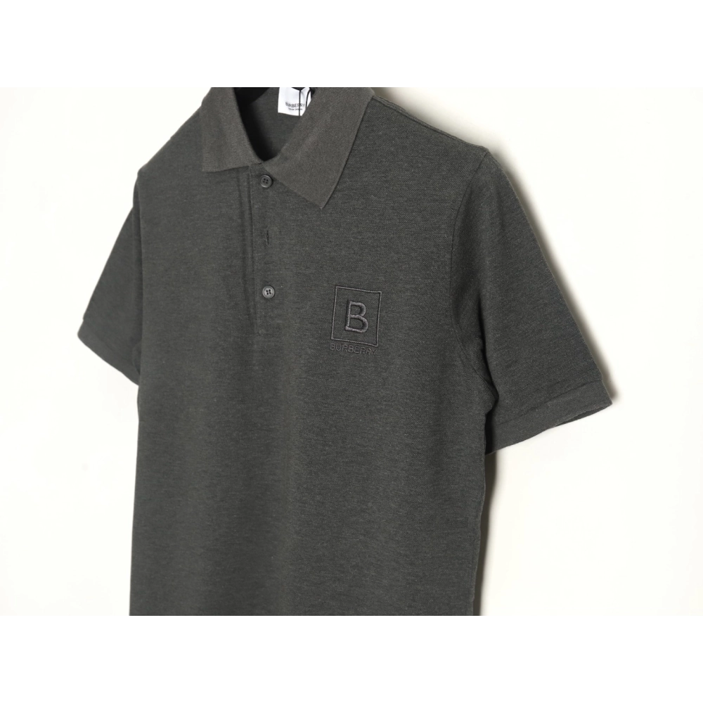 Burberry chest B-embroidered short-sleeved polo shirt TSK2,Burberry