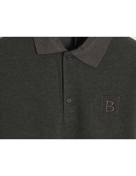 Burberry chest B-embroidered short-sleeved polo shirt TSK2,Burberry