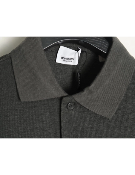 Burberry chest B-embroidered short-sleeved polo shirt TSK2,Burberry