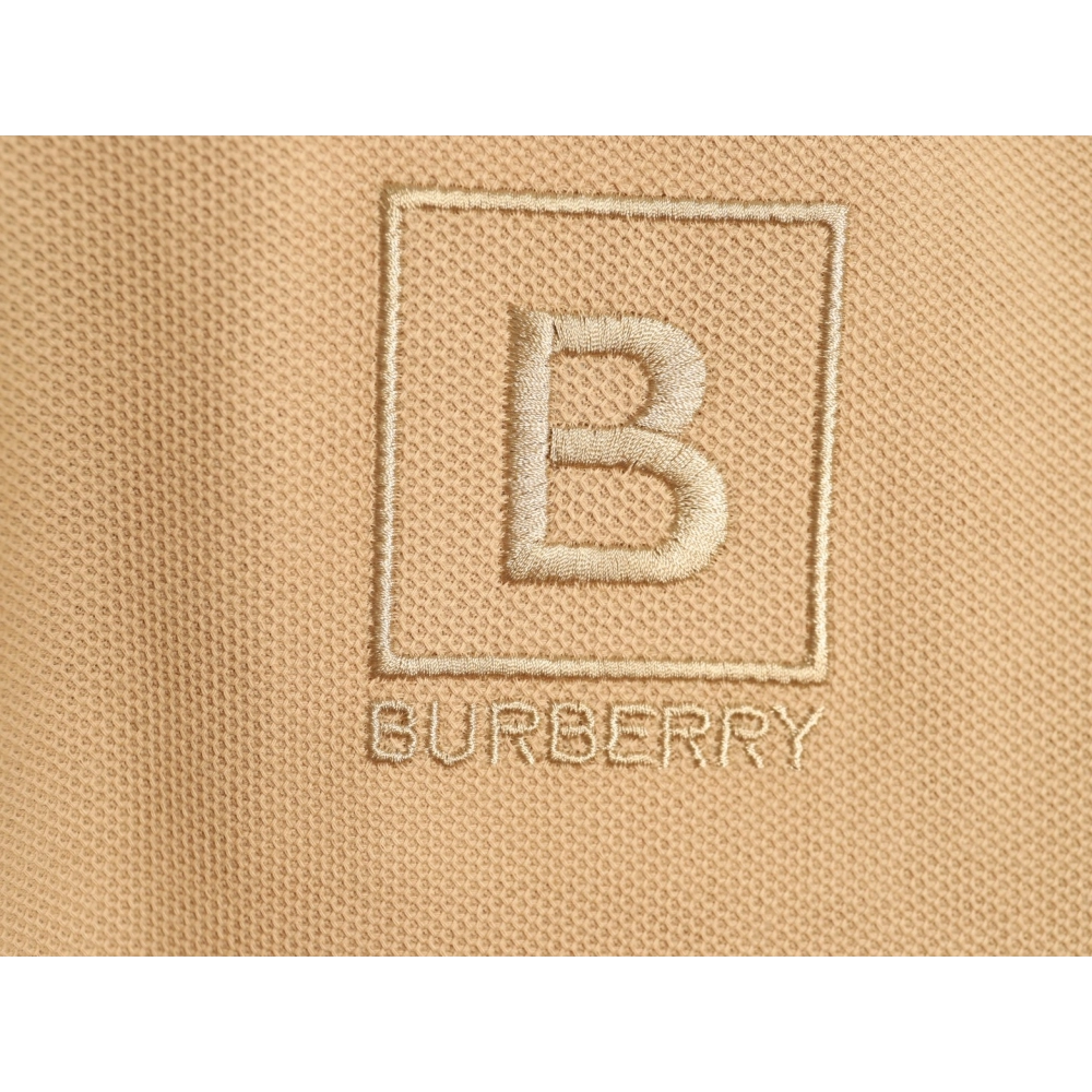 Burberry chest B-embroidered short-sleeved polo shirt TSK1,Burberry