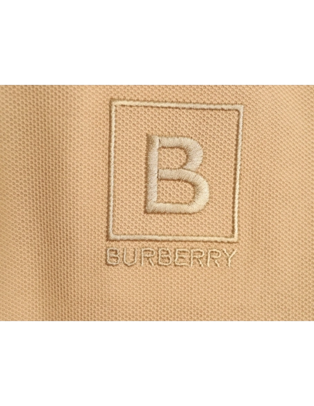 Burberry chest B-embroidered short-sleeved polo shirt TSK1,Burberry