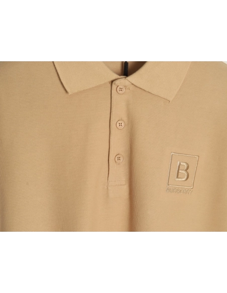 Burberry chest B-embroidered short-sleeved polo shirt TSK1,Burberry