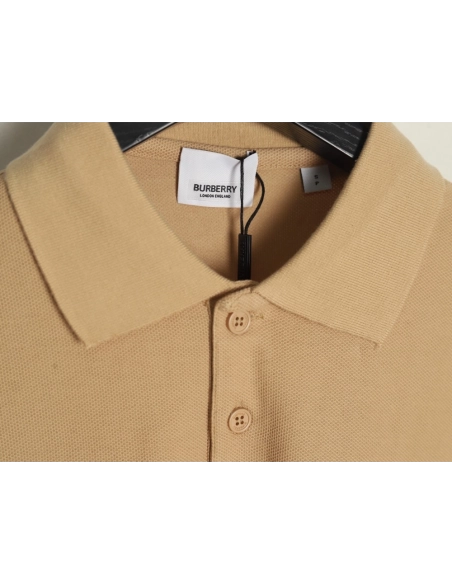 Burberry chest B-embroidered short-sleeved polo shirt TSK1,Burberry