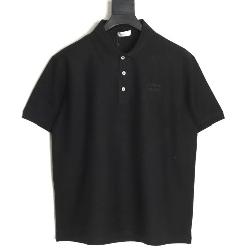 Dior square embroidery short sleeve polo shirt TSK3,Dior