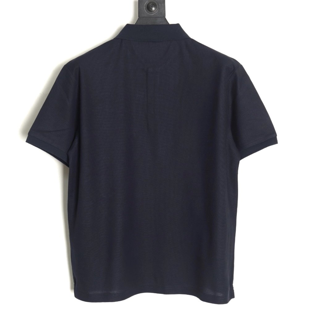 Dior square embroidery short sleeve polo shirt TSK2,Dior