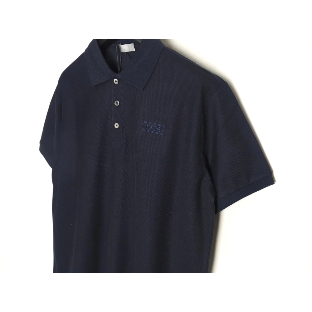 Dior square embroidery short sleeve polo shirt TSK2,Dior