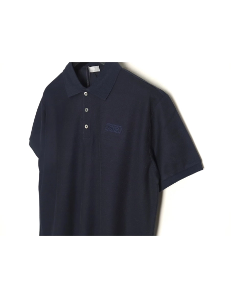 Dior square embroidery short sleeve polo shirt TSK2,Dior