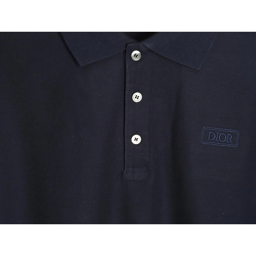 Dior square embroidery short sleeve polo shirt TSK2,Dior