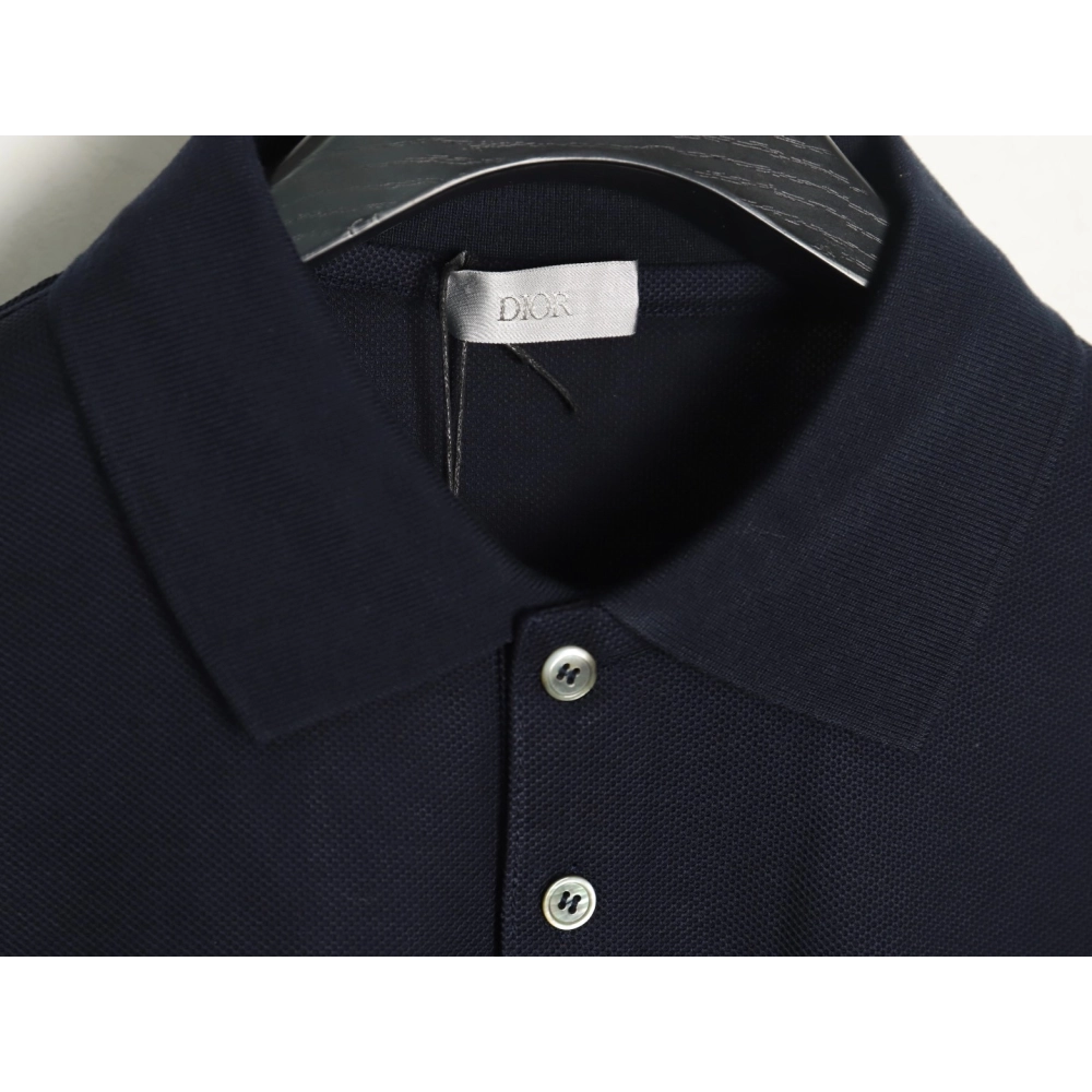 Dior square embroidery short sleeve polo shirt TSK2,Dior