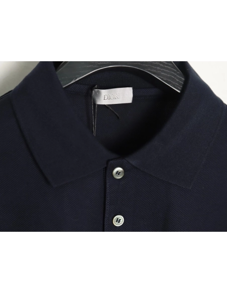 Dior square embroidery short sleeve polo shirt TSK2,Dior