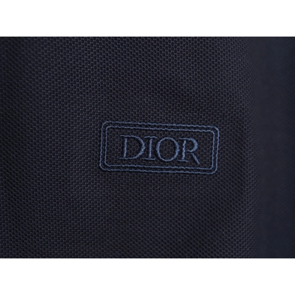 Dior square embroidery short sleeve polo shirt TSK2,Dior