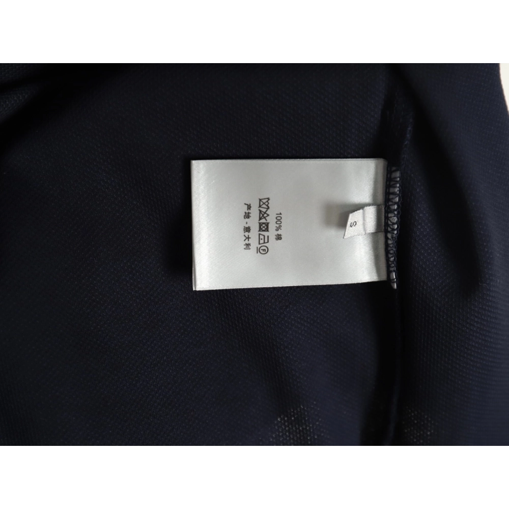 Dior square embroidery short sleeve polo shirt TSK2,Dior