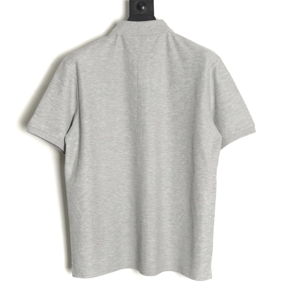 Dior square embroidery short sleeve polo shirt TSK1,Dior