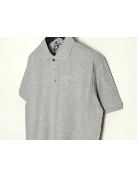 Dior square embroidery short sleeve polo shirt TSK1,Dior