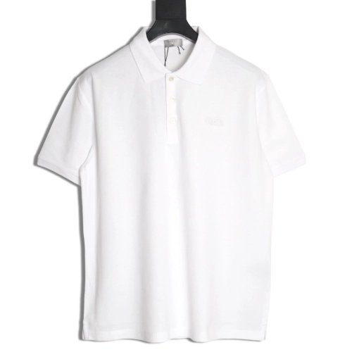 Dior square embroidery short sleeve polo shirt,Dior