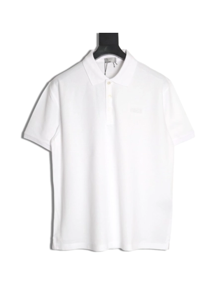 Dior square embroidery short sleeve polo shirt,Dior