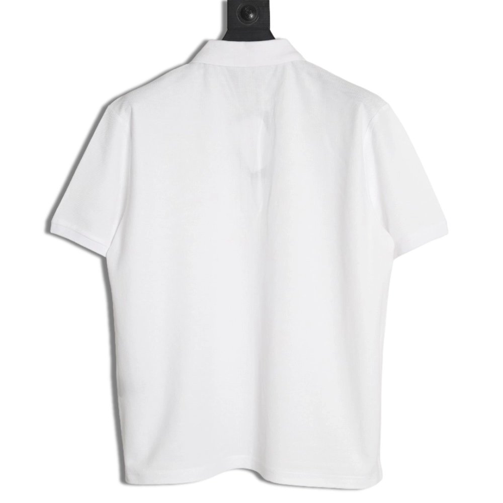 Dior square embroidery short sleeve polo shirt,Dior