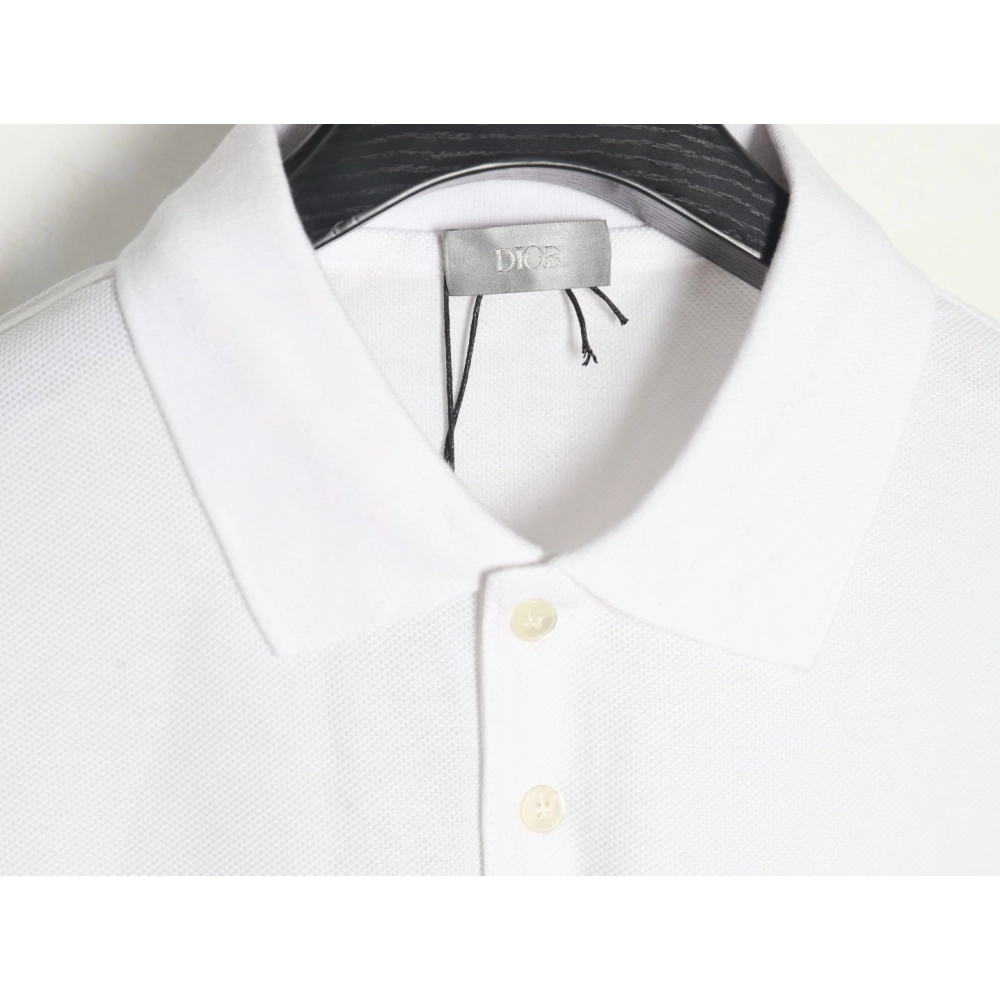 Dior square embroidery short sleeve polo shirt,Dior