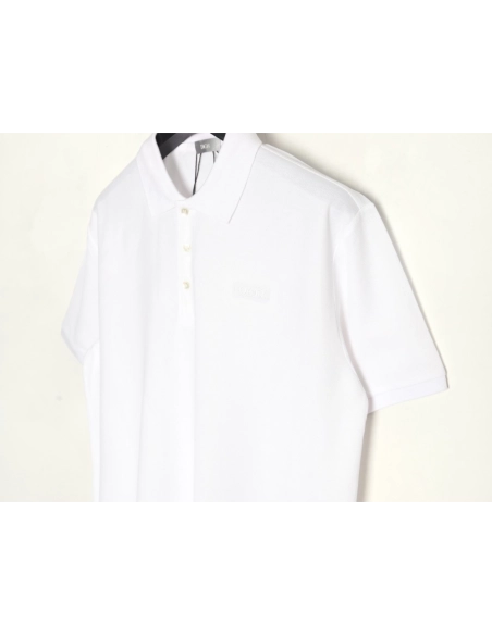 Dior square embroidery short sleeve polo shirt,Dior
