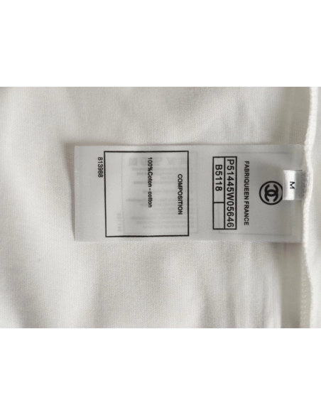Chanel chest press rubber short sleeve T-shirt,Chanel