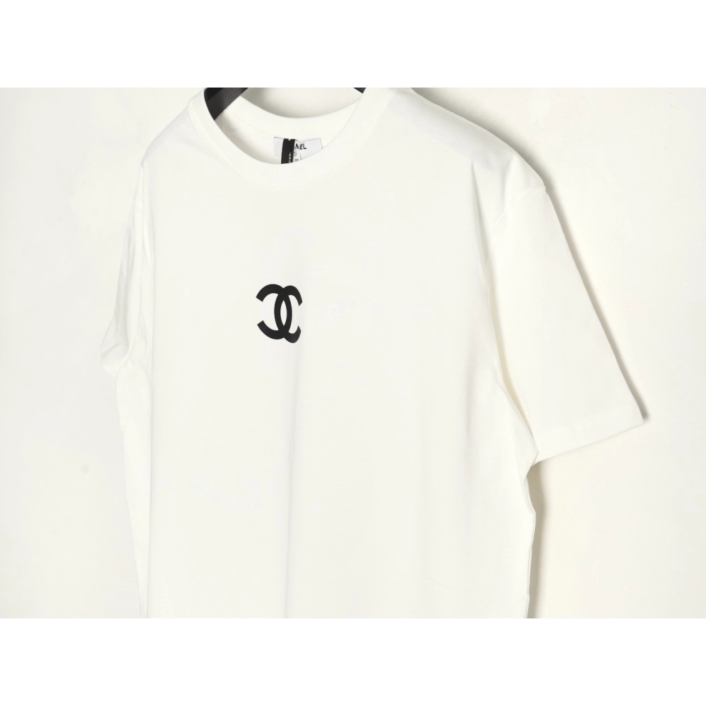 Chanel chest press rubber short sleeve T-shirt,Chanel